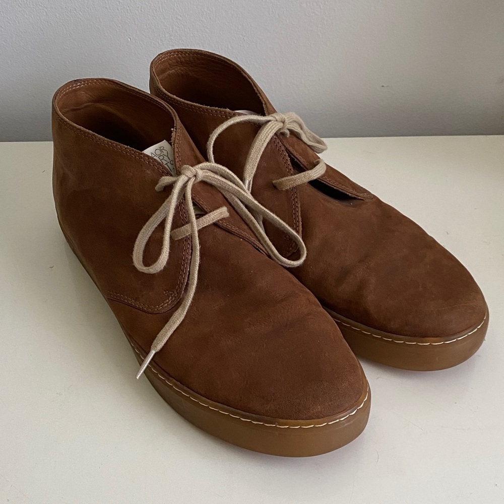 CAMPER Camel Brown Leather Chukka Boots Size US 10.5 EU 44